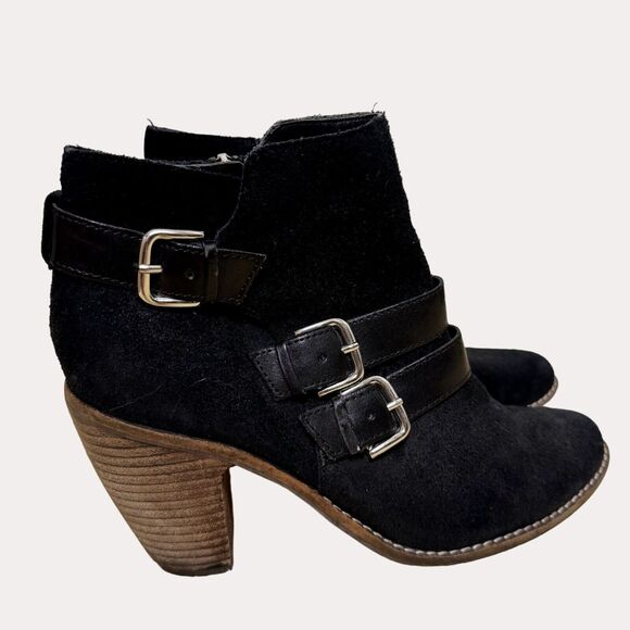 DV By Dolce Vita Colten Suede Booties Ankle Boots Black 8.5 bv - Picture 1 of 10